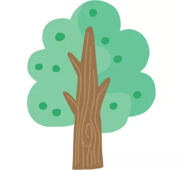 Zöld fa mintás póló gyerekeknek - TenStickers