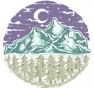 Téli erdei jelenet póló - TenStickers