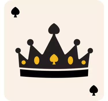 King queen kártyaminta megfelelő ingek pároknak - TenStickers