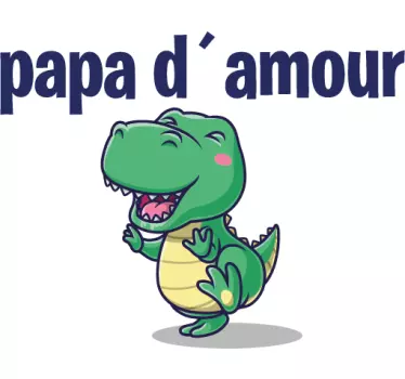 Dino apa és fia apa és fia illő ing - TenStickers