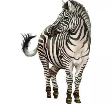 Zebra gyerek ing portréja - TenStickers