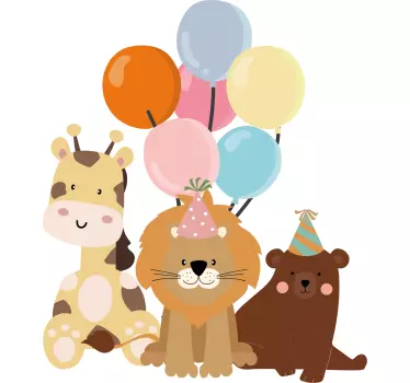 Vicces Állatos születésnapi póló gyerekeknek - TenStickers