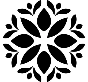Egyszerű virág sziluett póló - TenStickers