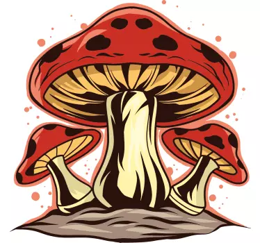 Eredeti gomba illusztráció póló - TenStickers