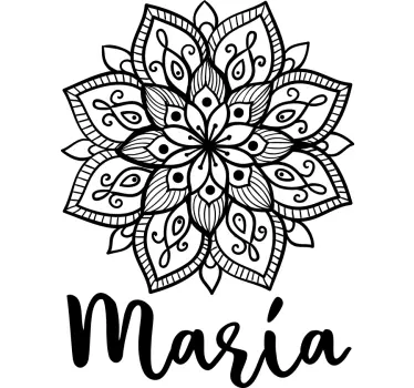 Mandala motívum póló nevekkel - TenStickers