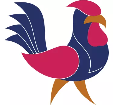 Színes kakas póló gyerekeknek - TenStickers