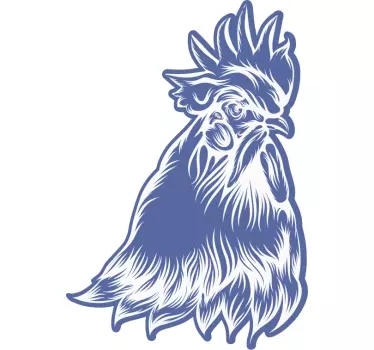 Egyfejű kakas csirke póló - TenStickers
