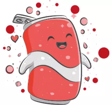 Vidám Üdítő karakter póló - TenStickers