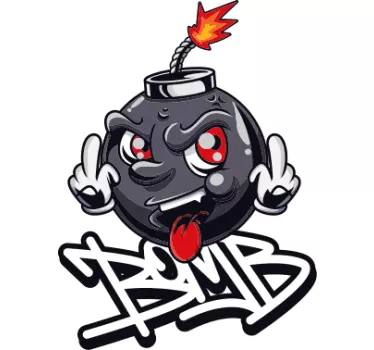Robbanékony rajzfilmfigura póló - TenStickers