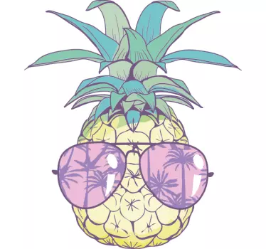 Ananász napszemüveg stílus póló - TenStickers