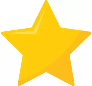 Fénylő csillag forma póló baba - TenStickers