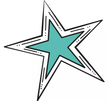 Stílusos csillag kijelentés póló - TenStickers