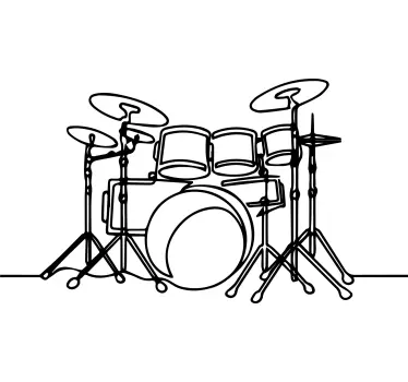 Line art dob elegáns design póló - TenStickers