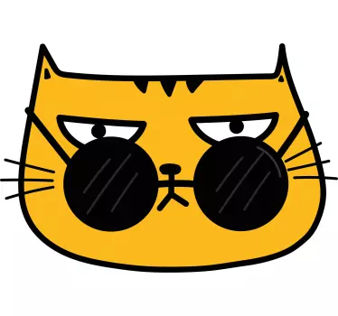 Menő macska napszemüveg póló - TenStickers