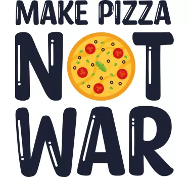 Szórakoztató idézetek pizza pólót készítenek - TenStickers