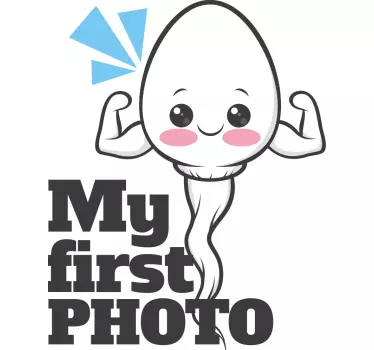 Az első képem vidám design póló - TenStickers