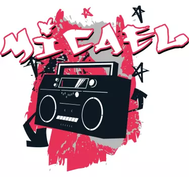 Retro boombox hangulat póló gyerekeknek - TenStickers