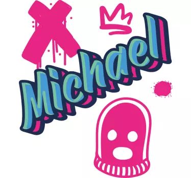 Merész név nyilatkozat póló - TenStickers