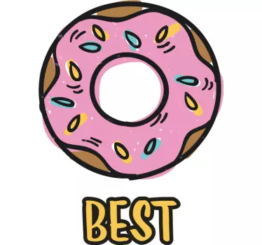 Legjobb barátok fánk és kávé póló - TenStickers