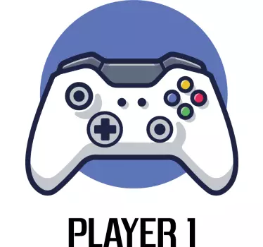 Joystick játékosszám apa és fia megfelelő ing - TenStickers