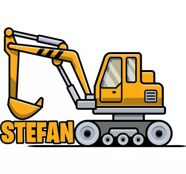 Kotrógép személyre szabott póló gyerekeknek - TenStickers