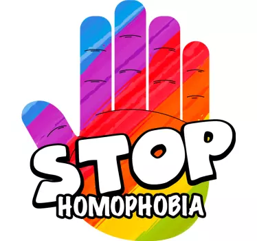 Hagyd abba a homofóbiát póló - TenStickers