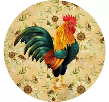 Színes kakastaréj kép póló - TenStickers