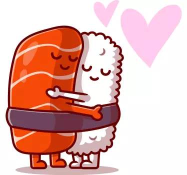 Sushi ölelés illő készlet illő ingek pároknak - TenStickers