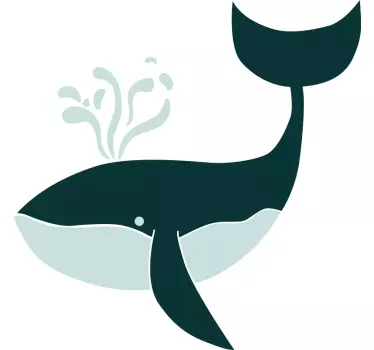 Bálna fröccsenő grafika póló - TenStickers
