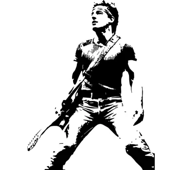 Bruce springsteen fekete-fehér póló - TenStickers