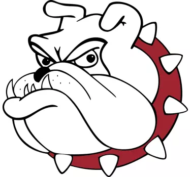 Bulldog arckifejezés póló - TenStickers