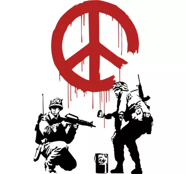 Béke jel banky póló - TenStickers