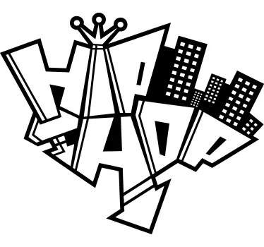 Hip-hop grafitti póló - TenStickers