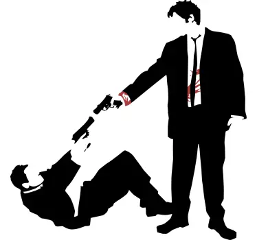 Drámai találkozási jelenet póló - TenStickers