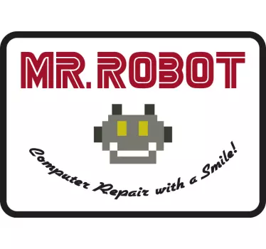 Mr. robot javítási Útmutató póló - TenStickers