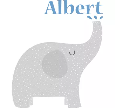 Bébi elefánt névvel póló baba - TenStickers