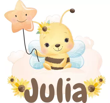 Cuki méhecske és csillag póló gyerekeknek - TenStickers
