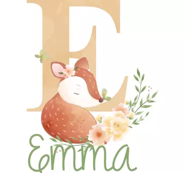 Cuki róka illusztráció póló baba - TenStickers