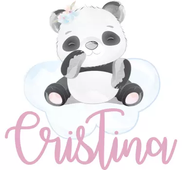 Cuki panda mintás póló gyerekeknek - TenStickers