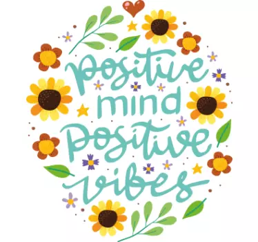Motivációs idézet gyönyörű színű pólóval - TenStickers