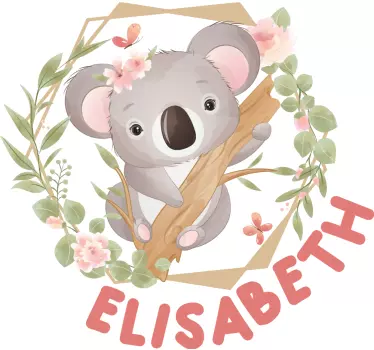 Aranyos állatok koala baba pólóval - TenStickers