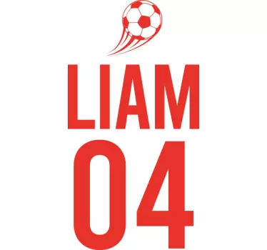 Liam foci sport póló gyerekeknek - TenStickers