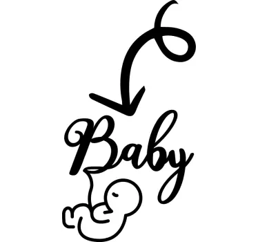 Babaváró kismama póló - TenStickers