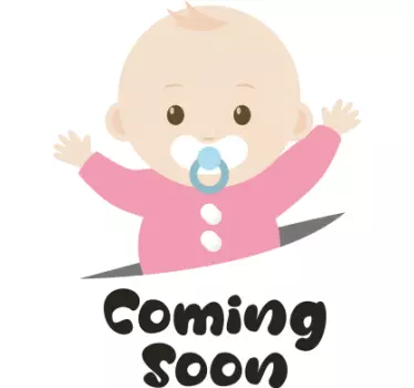 Vicces hamarosan kismama baba póló - TenStickers