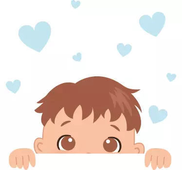 Vicces kukucskálós babapóló - TenStickers