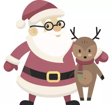 Vidám mikulás Póló karácsony - TenStickers