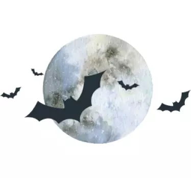 Denevér és hold halloween pólók - TenStickers