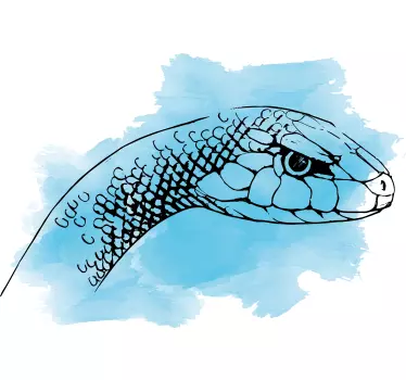 Kígyófej illusztráció póló - TenStickers