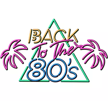 Retro 80-as neon stílus póló - TenStickers