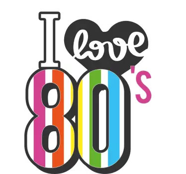 Színes 80-as Évek Ünnepe póló - TenStickers